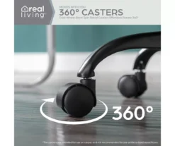 Cream Faux Wool Boucle Rolling Swivel Office Chair -Furniture Specialty Shop 810606674 A0 6