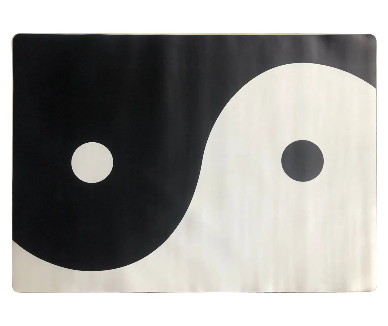 Black & White Yin-Yang Desk Mat, (34" X 47") 3 Black & White Yin-Yang Desk Mat, (34" X 47")