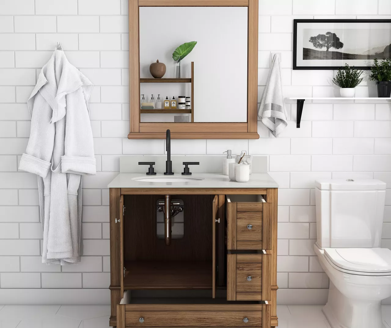 DHP Atwater Living Jazmyn Bathroom Vanity With White Sink 14 DHP Atwater Living Jazmyn Bathroom Vanity With White Sink - Image 12