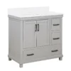 DHP Atwater Living Mills Gray Bathroom Vanity With White Sink 2 DHP Atwater Living Mills Gray Bathroom Vanity With White Sink -Furniture Specialty Shop 810610512 A0