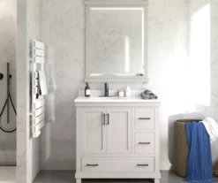 DHP Atwater Living Mills Gray Bathroom Vanity With White Sink -Furniture Specialty Shop 810610512 B0 5