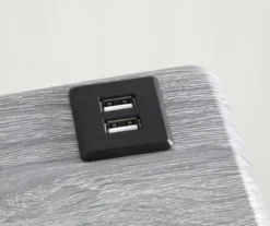 Wood Look Folding Table With USB Charging -Furniture Specialty Shop 810612177 A8 1