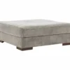 Bayless Smoke Oversize Accent Ottoman -Furniture Specialty Shop 810612199 1