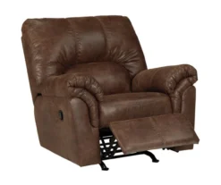 Bladen Coffee Faux Leather Rocker Recliner -Furniture Specialty Shop 810612226 1