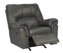 Bladen Slate Faux Leather Rocker Recliner -Furniture Specialty Shop 810612227 1