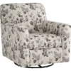 Abney Floral Swivel Accent Chair 2 Abney Floral Swivel Accent Chair -Furniture Specialty Shop 810612251 1