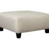 Hallenberg Beige Oversize Accent Ottoman -Furniture Specialty Shop 810612308 1