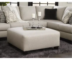 Hallenberg Beige Oversize Accent Ottoman -Furniture Specialty Shop 810612308 2