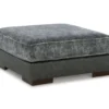 Larkstone Charcoal Oversize Accent Ottoman -Furniture Specialty Shop 810612394 1