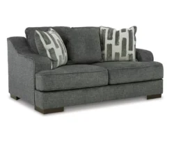 Lessinger Gray Loveseat 8 Lessinger Gray Loveseat -Furniture Specialty Shop 810612401 1