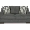 Lessinger Gray Loveseat 1 Lessinger Gray Loveseat -Furniture Specialty Shop 810612401 3