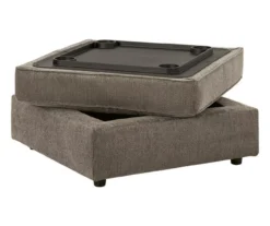 O'Phannon Gray Storage Ottoman -Furniture Specialty Shop 810612452 5