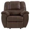McGann Walnut Faux Leather Rocker Recliner 1 McGann Walnut Faux Leather Rocker Recliner -Furniture Specialty Shop 810612512 2