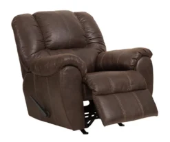 McGann Walnut Faux Leather Rocker Recliner -Furniture Specialty Shop 810612512 4
