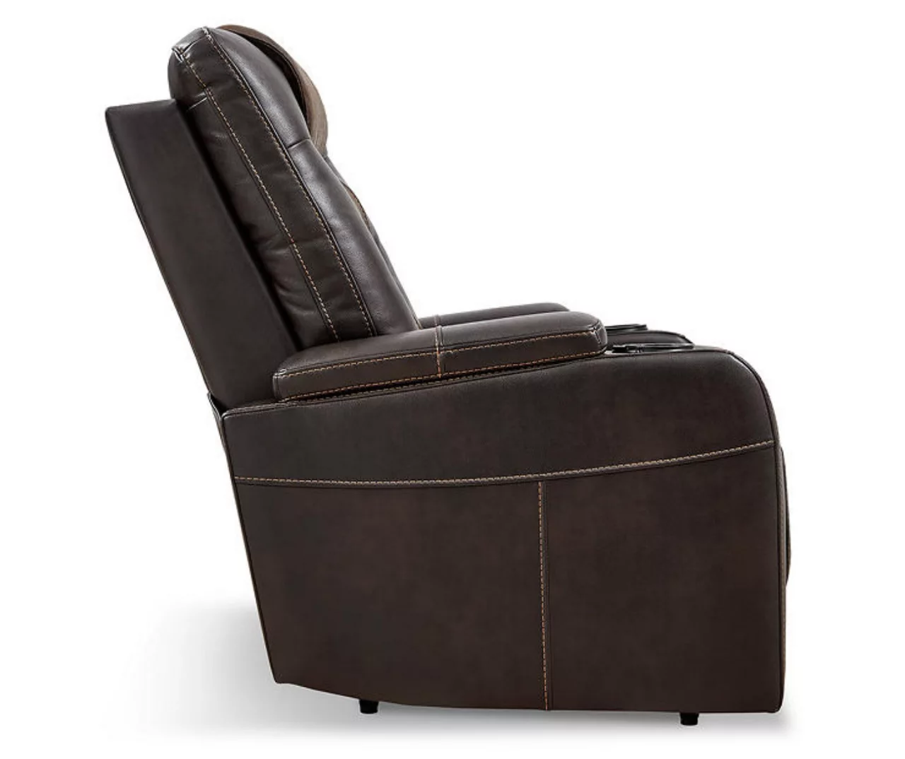 Composer Brown Faux Leather Power Recliner 10 Composer Brown Faux Leather Power Recliner - Image 8