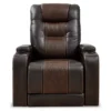 Composer Brown Faux Leather Power Recliner -Furniture Specialty Shop 810612553 5