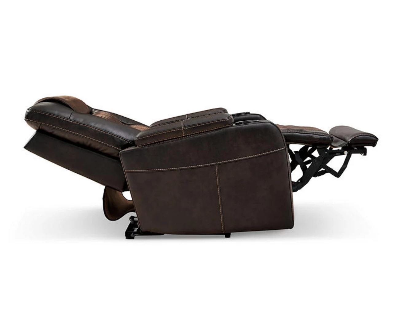 Composer Brown Faux Leather Power Recliner 11 Composer Brown Faux Leather Power Recliner - Image 9