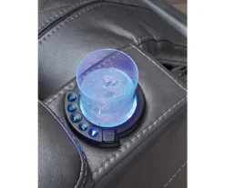 Composer Black Faux Leather Power Recliner -Furniture Specialty Shop 810612554 2