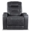 Composer Black Faux Leather Power Recliner -Furniture Specialty Shop 810612554 7