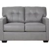 Battstone Graphite Faux Leather Loveseat -Furniture Specialty Shop 810613203 A0 1