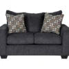 Wixon Black Loveseat 1 Wixon Black Loveseat -Furniture Specialty Shop 810615988 A0 1
