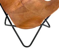 Tan Leather Butterfly Chair -Furniture Specialty Shop 810616677 A0 3