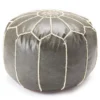 Moroccan Vegan Leather Pouf 2 Moroccan Vegan Leather Pouf -Furniture Specialty Shop 810617353 A0