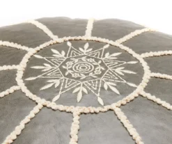 Moroccan Vegan Leather Pouf 7 Moroccan Vegan Leather Pouf -Furniture Specialty Shop 810617353 A8