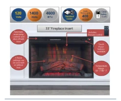 62" White Shiplap Grand Electric Fireplace -Furniture Specialty Shop 810617760 M7