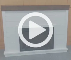 62" White Shiplap Grand Electric Fireplace -Furniture Specialty Shop 810617760 V0 1