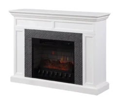 48" Faux Herringbone Mantel Electric Fireplace -Furniture Specialty Shop 810617761 A0 2