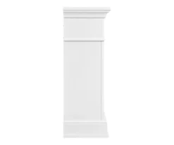 62" White Marble Grand Electric Fireplace Console -Furniture Specialty Shop 810617766 A0 5