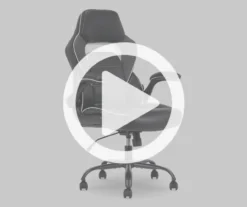 White & Black Faux Leather Gaming Chair 20 White & Black Faux Leather Gaming Chair -Furniture Specialty Shop 810618952