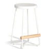 23.7" Boutique Dixon White & Ash Dowel Counter Stool -Furniture Specialty Shop 810619411 A0