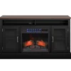 59.5" Black CoolGlow Electric Fireplace & Fan Console