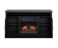 59.5" Black CoolGlow Electric Fireplace & Fan Console 17 59.5" Black CoolGlow Electric Fireplace & Fan Console -Furniture Specialty Shop 810620259 A0 2