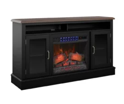 59.5" Black CoolGlow Electric Fireplace & Fan Console 19 59.5" Black CoolGlow Electric Fireplace & Fan Console -Furniture Specialty Shop 810620259 A0 4