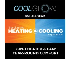 59.5" Black CoolGlow Electric Fireplace & Fan Console 21 59.5" Black CoolGlow Electric Fireplace & Fan Console -Furniture Specialty Shop 810620259 M7