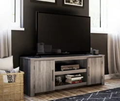 60" Aldridge Gray Oak TV Stand 12 60" Aldridge Gray Oak TV Stand -Furniture Specialty Shop 810621024 A0 2