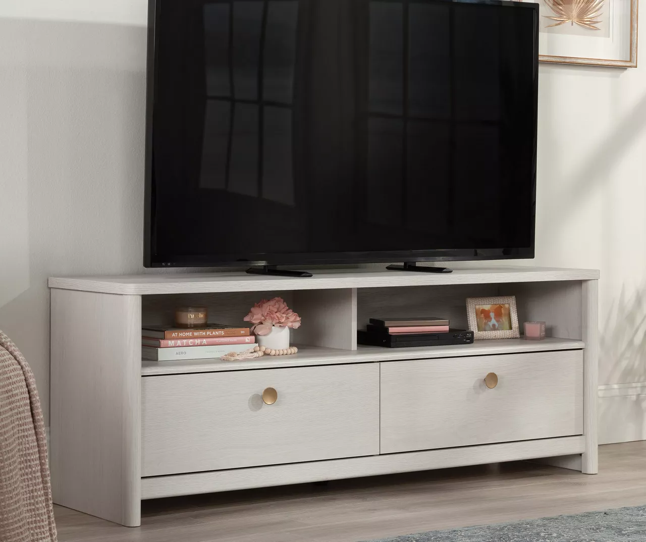 60" Dover Edge Glacier Oak TV Stand 2 60" Dover Edge Glacier Oak TV Stand
