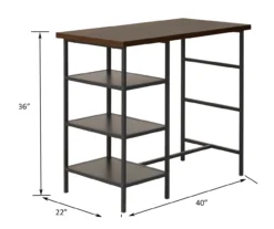 Walnut 3-Piece Pub Dining Set 20 Walnut 3-Piece Pub Dining Set -Furniture Specialty Shop 810641657 A6 1