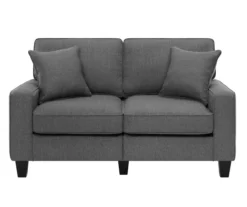 Palisades Dark Gray Loveseat
