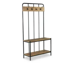 Camino Warm Honey 4-Hook Hall Tree 9 Camino Warm Honey 4-Hook Hall Tree -Furniture Specialty Shop 810680818 A0 2