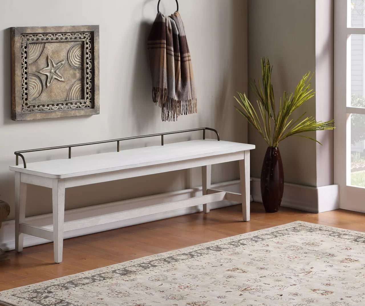 Pendleton Ivory Bench 4 Pendleton Ivory Bench - Image 2