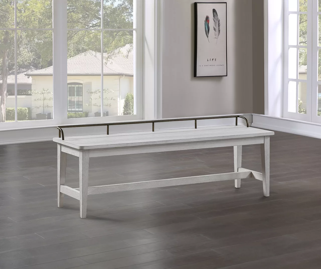 Pendleton Ivory Bench 5 Pendleton Ivory Bench - Image 3