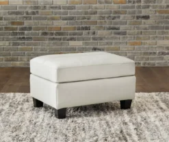 Signature Design By Ashley Genoa Leather Ottoman -Furniture Specialty Shop 810697951 A0 2