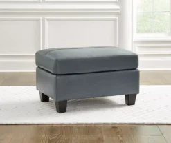 Signature Design By Ashley Genoa Leather Ottoman -Furniture Specialty Shop 810697957 A0 2