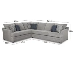Broyhill Naples Living Room Sectional -Furniture Specialty Shop combo330002 2