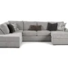 Broyhill Parkdale Silver Sectional -Furniture Specialty Shop combo400002