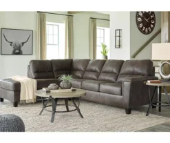Signature Design By Ashley Navi Smoke Faux Leather Sectional With Left-Facing Chaise -Furniture Specialty Shop combo760010 3